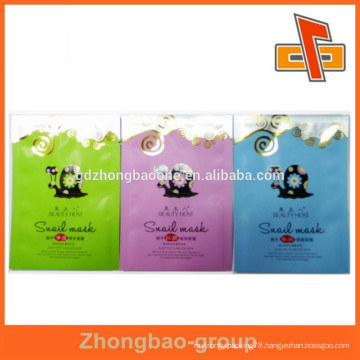 New style promotional plastic facial mask bag packaging hot for 2015